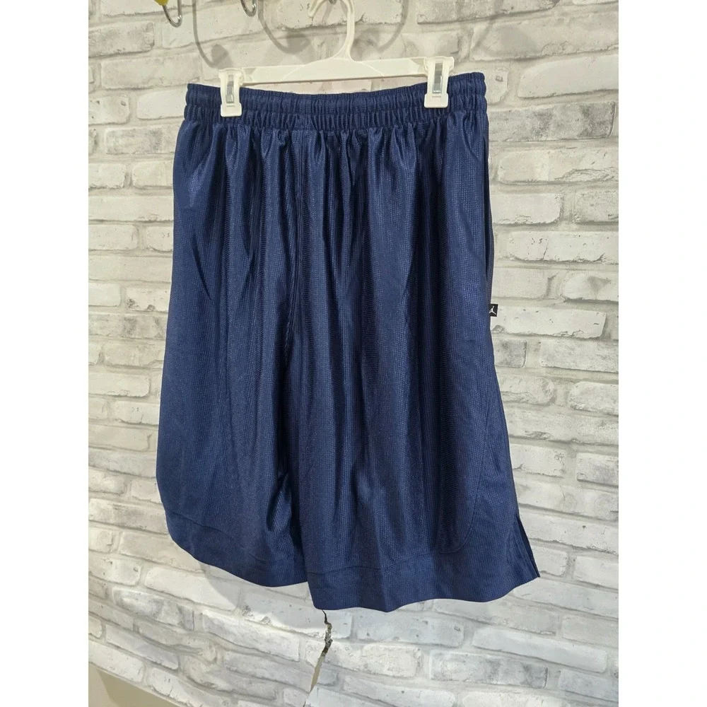 Vintage Nike Air Jordan Basketball Shorts Men's XL 20th Anniversary Navy Shiny